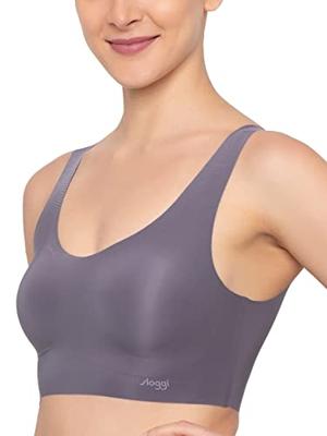Zero Feel Top met vulling - naadloze bh zonder sluiting - Comfort bh - M - Grijs - M