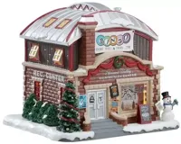 Lemax pleasant valley community center verlicht kersthuisje Harvest Crossing 2017 - thumbnail