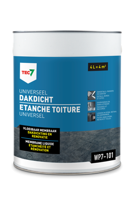 Tec7 WP7-101 Universeel Dakdicht emmer 4L - 602470000 Tec7 WP7-101 Universeel Dakdicht emmer 4L - 602470000