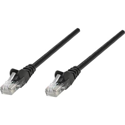 Intellinet 320764 RJ45 Netwerkkabel, patchkabel CAT 5e U/UTP 3.00 m Zwart 1 stuk(s)