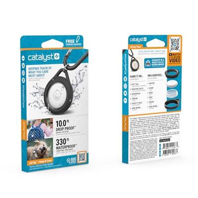 Catalyst Total Protection Case Apple AirTag Hang-It Stealth Black