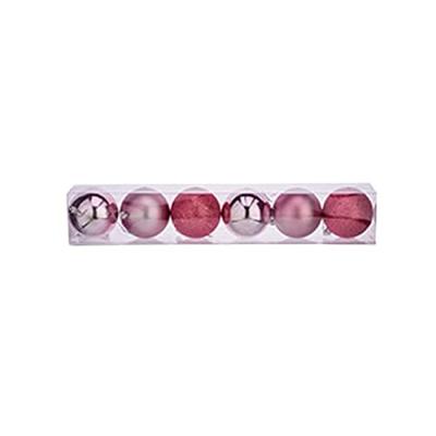 Set kerstballen Roze Plastic Ø 8 cm (24 Stuks)