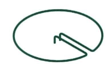 Peacock mini steunring centrisch rond 15 cm