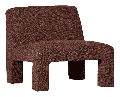 WOOOD Fauteuil Lavid Geweven - Chestnut