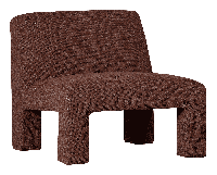 WOOOD Fauteuil Lavid Geweven - Chestnut - thumbnail