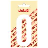 Plakcijfer Nobel 90 mm wit 0 Pickup - Pickup - thumbnail