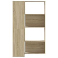 Boekenkast 4-laags hoek 85x85x140 cm bewerkt hout sonoma eiken - thumbnail