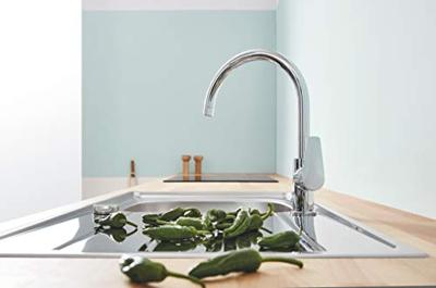 Grohe BauEdge keukenkraan met draaibare uitloop chroom