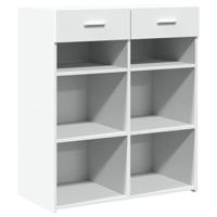 Dressoir 80x42,5x93 cm bewerkt hout wit - thumbnail