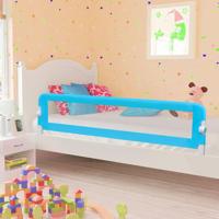 VidaXL Bedhekje peuter 180x42 cm polyester blauw - thumbnail