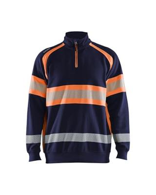 Blåkläder High-Vis Sweater 35531158 | Marineblauw/Oranje | Maat L - 7330509830710 Blåkläder High-Vis Sweater 35531158 | Marineblauw/Oranje | Maat L - 7330509830710