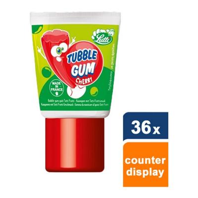 Lutti - Tubble Gum "Kers" - 36 stuks