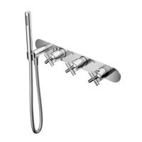 Hotbath Chap Inbouw Bad Douche Thermostaat Met 2 Stopkranen 061 - Chroom - thumbnail