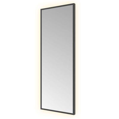 Hotbath &MORE Spiegel direct en indirect LED color changing dimbaar met afstandsbediening Geborsteld zwart PVD SQU380MBP