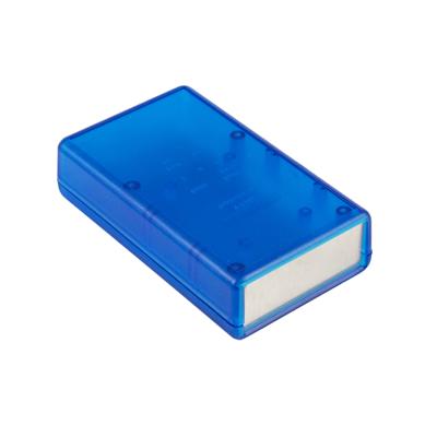 Hammond Electronics 1593QALTBU Handbehuizing 112 x 66.5 x 21 ABS kunststof, Aluminium Blauw (transparant) 1 stuk(s) Hammond Electronics 1593QALTBU Handbehuizing 112 x 66.5 x 21 ABS kunststof, Aluminium Blauw (transparant) 1 stuk(s)