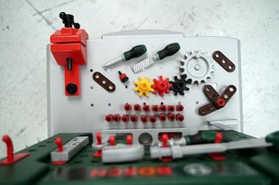 Theo Klein Bosch speelgoed werkbank kindergereedschap - thumbnail