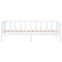 Slaapbank zonder matras 80x200 cm massief grenenhout wit - thumbnail