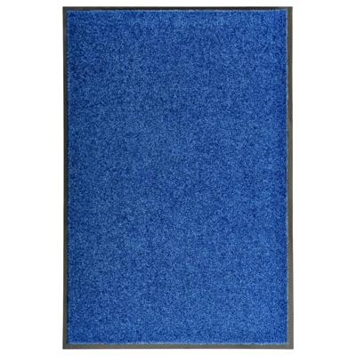 VidaXL Deurmat wasbaar 60x90 cm blauw