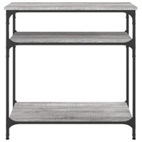 Wandtafel 75x29x75 cm bewerkt hout grijs sonoma eikenkleurig - thumbnail