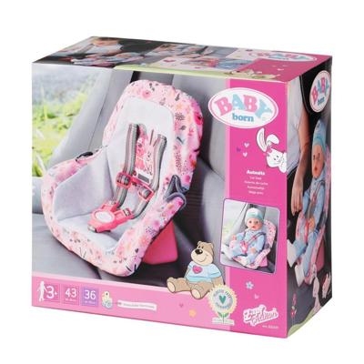 Baby Born Autostoel Roze/Grijs Baby Born Autostoel Roze/Grijs