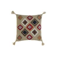 Kussenhoes DKD Home Decor Multicolour Franjes 50 x 1 x 50 cm - thumbnail