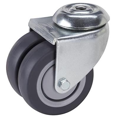 dörner + helmer Dubbel zwenkwiel Wieldiameter: 75 mm Draagvermogen (max.): 100 kg 4 stuk(s)