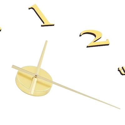 3D-wandklok 100 cm XXL modern goudkleurig