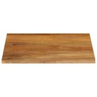Tafelblad met natuurlijke rand 80x80x2,5 cm massief mangohout - thumbnail