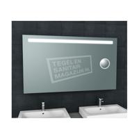 Wiesbaden Spiegel Tigris met LED Verlichting En Scheerspiegel 140x80 cm - thumbnail