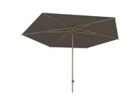 4-Seasons stokparasol Azzurro 300 cm - Woodlook/charcoal - thumbnail