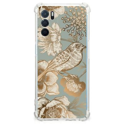 Case voor OPPO A16 | A16s | A54s Vintage Bird Flowers Case voor OPPO A16 | A16s | A54s Vintage Bird Flowers