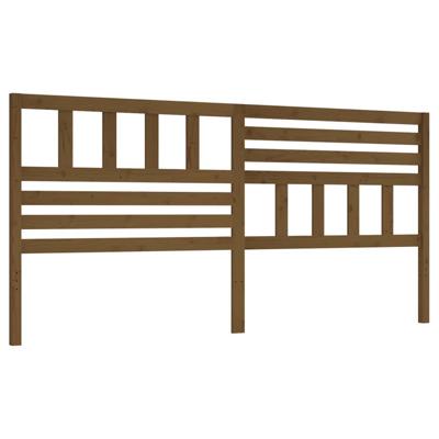 Hoofdbord 186x4x100 cm massief grenenhout honingbruin