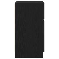 Nachtkastjes 2 st 39x35x65 cm bewerkt hout zwart - thumbnail