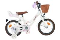 Volare blossom kinderfiets - meisjes - 14 inch - wit - twee handremmen - thumbnail