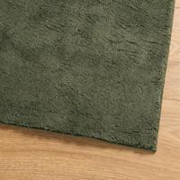 Vloerkleed HUARTE laagpolig zacht wasbaar 160x160 cm bosgroen - thumbnail