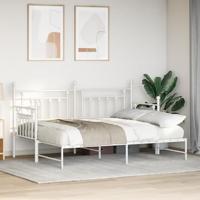 Bedframe voor een daybed met hoofdeinde Wit 75 x 190 cm Staal - thumbnail