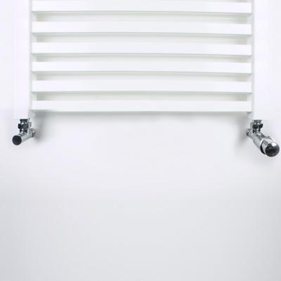 Radiator Aansluitset Wiesbaden Haaks Chroom ( Voor zij-aansluiting)