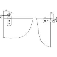 Schneider Electric NSYSMWFIX Staal (l x b x h) 110 x 170 x 30 mm 1 stuk(s) - thumbnail