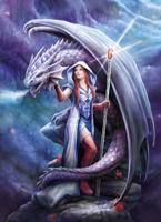 Clementoni legpuzzel anne stokes dragon mage, 1000st. - thumbnail