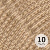 ROL 10 Meter strijkijzersnoer LINNEN 3X0.75mm - thumbnail