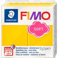 Boetseerklei Fimo soft 57 gram zonnegeel - thumbnail