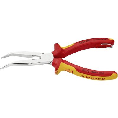 Knipex 26 26 200 T Platte rondbektang 40° gebogen Chroom-vanadium staal 200 mm