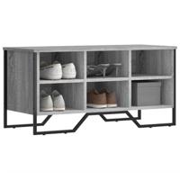 VidaXL Schoenenkast 90x38x45,5 cm bewerkt hout grijs sonoma eikenkleur - thumbnail