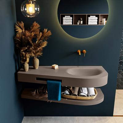 MONDIAZ RIVA 120cm Wastafel met planchet kleur Smoke. Wastafel DULCET rechts 0 kraangaten kleur Smoke. MONDIAZ RIVA 120cm Wastafel met planchet kleur Smoke. Wastafel DULCET rechts 0 kraangaten kleur Smoke.