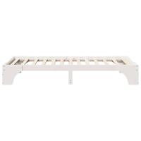 Bedframe Wit 90 x 200 cm Massief grenenhout - thumbnail
