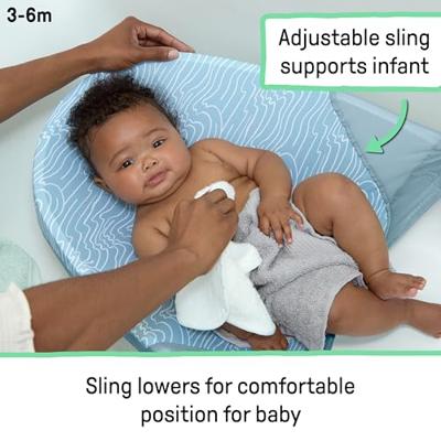 3-in-1 babybadje - INGENUITY - Compact - Uitbreidbaar - 3 gebruiksstanden - Gemakkelijk schoon te maken