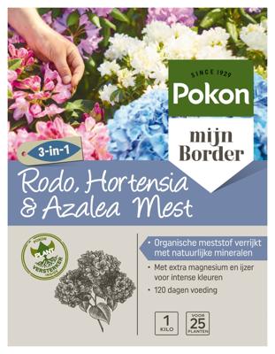 Pokon Rhododendron, Hortensia & Azalea Mest 1kg - 7183788100 Pokon Rhododendron, Hortensia & Azalea Mest 1kg - 7183788100