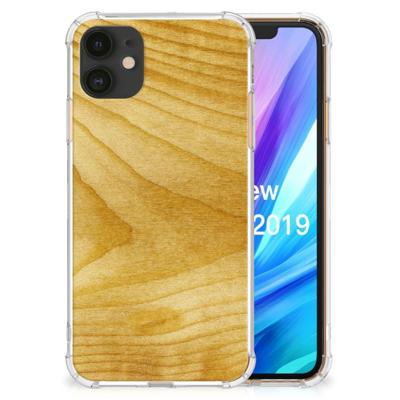 Apple iPhone 11 Stevig Telefoonhoesje Licht Hout Apple iPhone 11 Stevig Telefoonhoesje Licht Hout