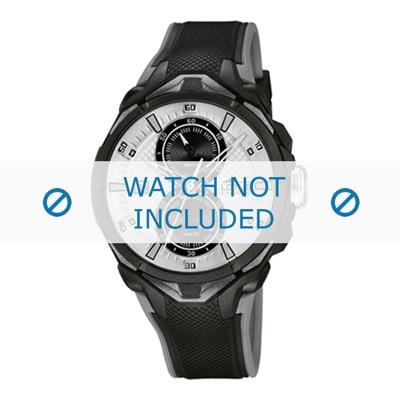 Lotus horlogeband 18107/1 Kunststof / Plastic Zwart 27mm