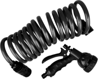 Douchekop met slang - 7 meter - Zwart - thumbnail